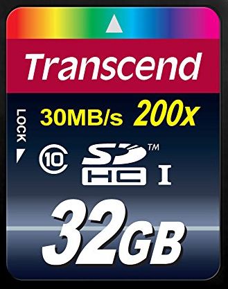 Transcend 32GB Premium SDHC Class 10 Memory Card [Frustration-free Packaging]